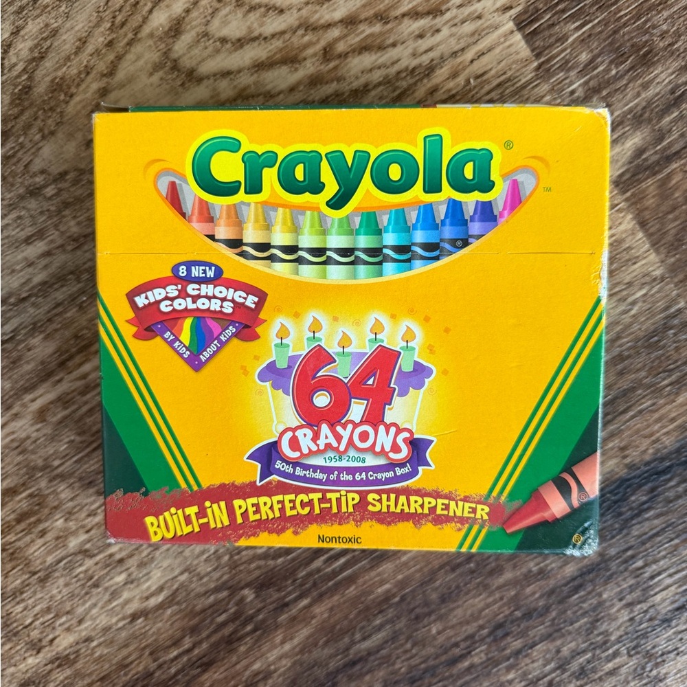 Crayola 64 Crayons Box - Yellow/Green